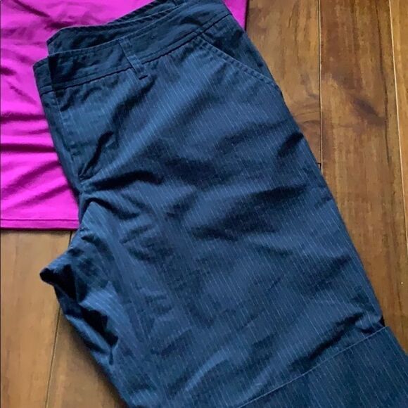 Gap long shorts navy and blue stripe - Picture 3 of 6